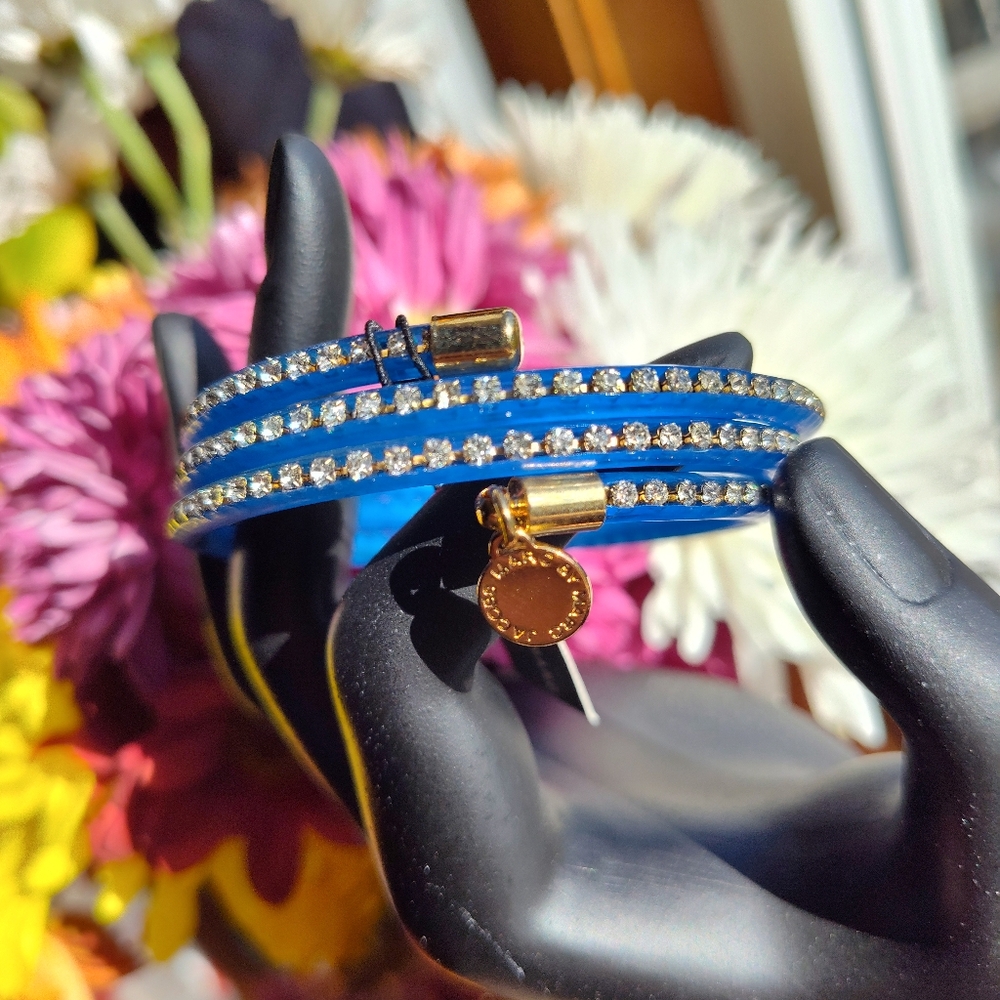 Marc Jacobs bracelet in Electric Blue Lemonade CZ